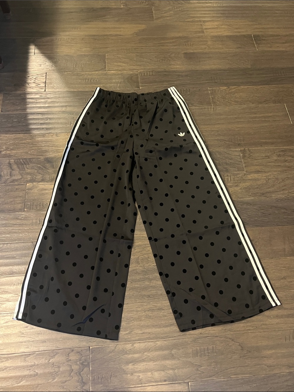 Adidas Wide Leg Polka Dot Pants KV1169 Women’s Size XL 20-22